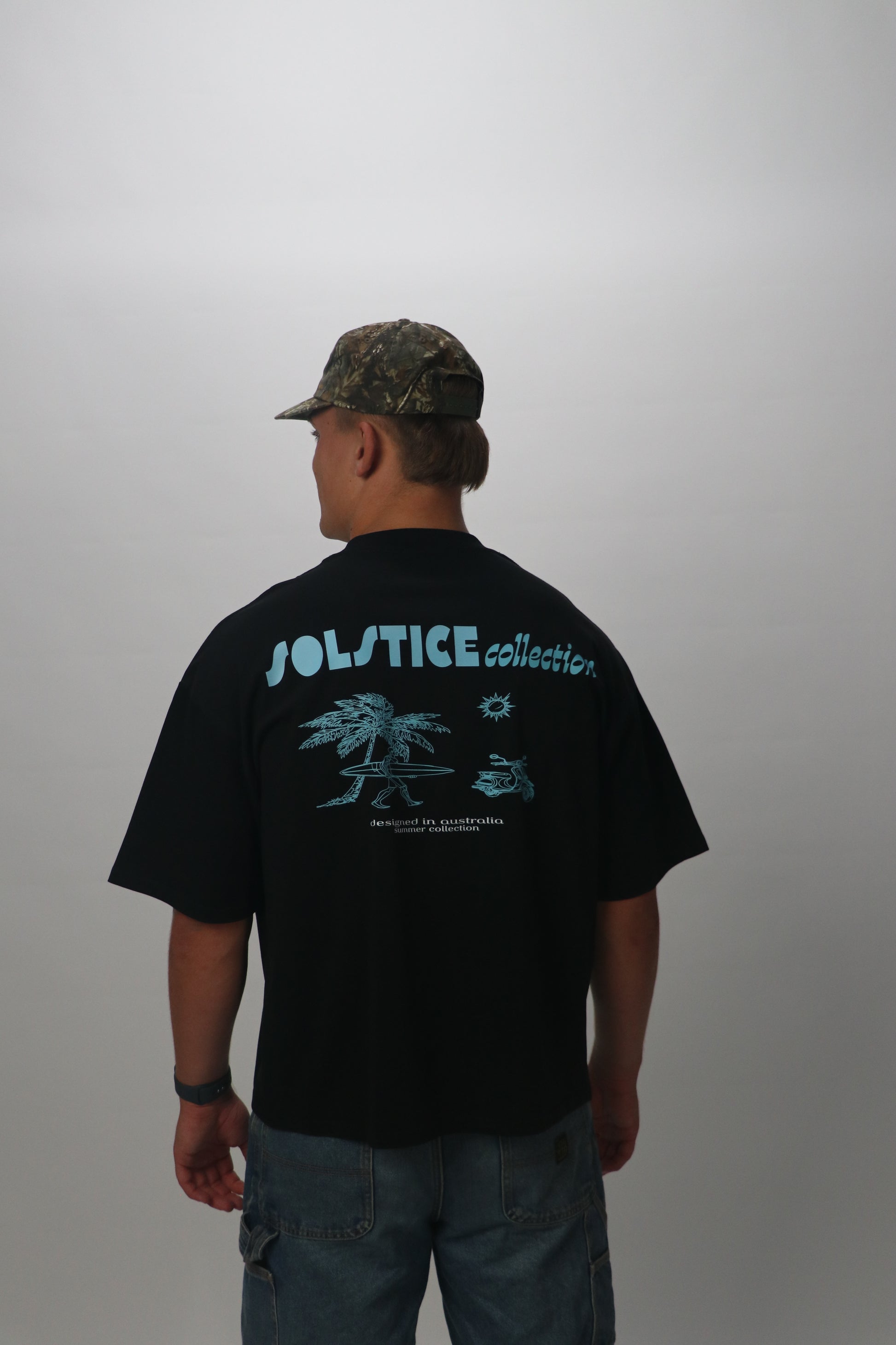 Black and Blue Box Tee