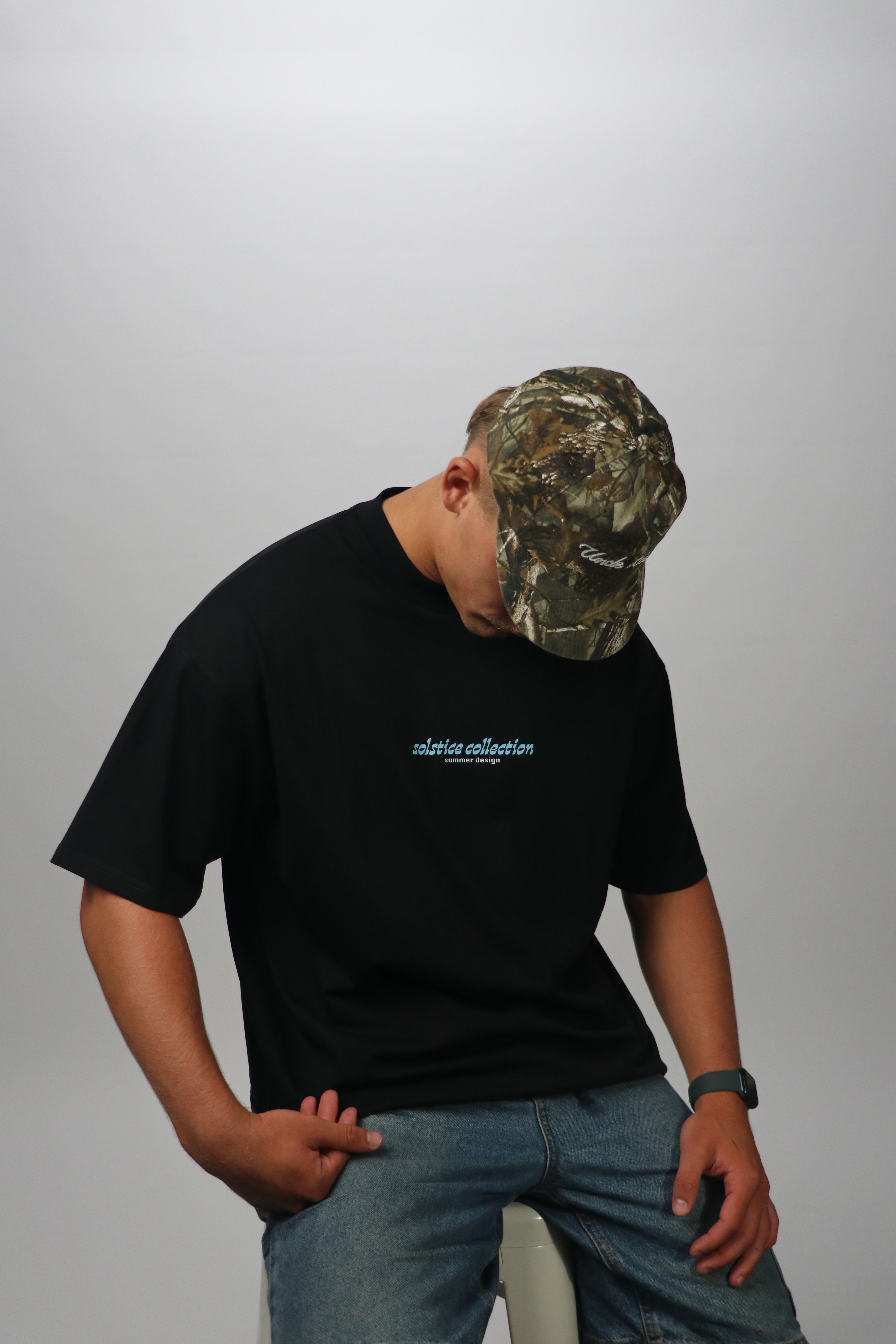 Black and Blue Box Tee