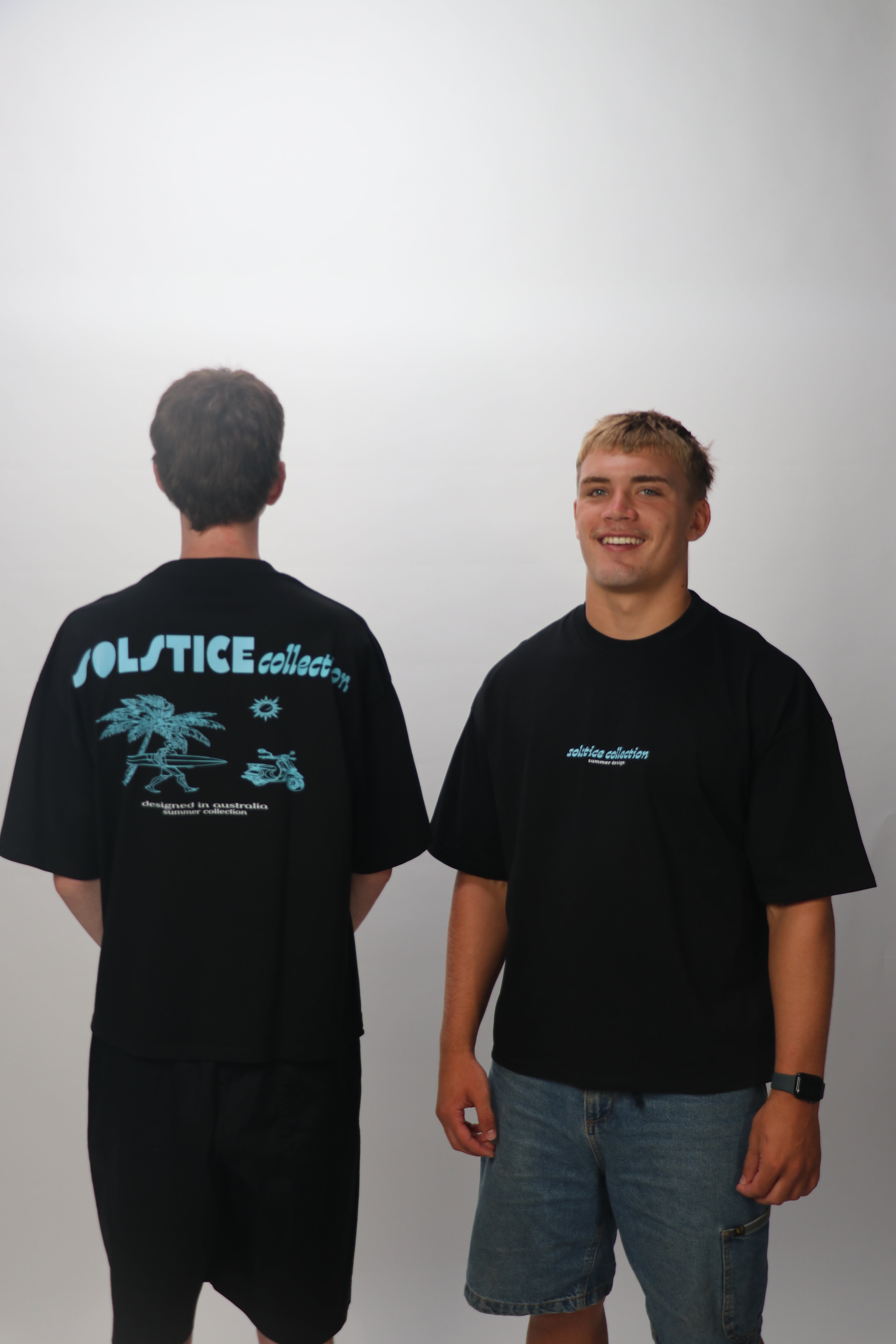 Black and Blue Box Tee